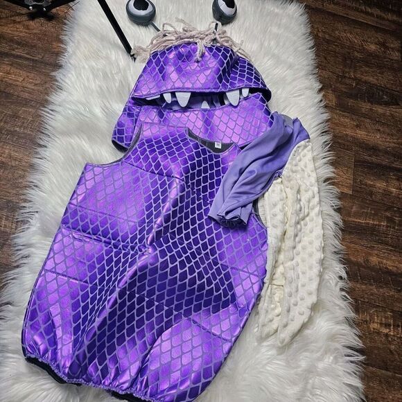 Boo Monsters Inc. Deluxe Medium (3-4T) Costume Monster Pixar Disney Child Girls - Picture 2 of 15